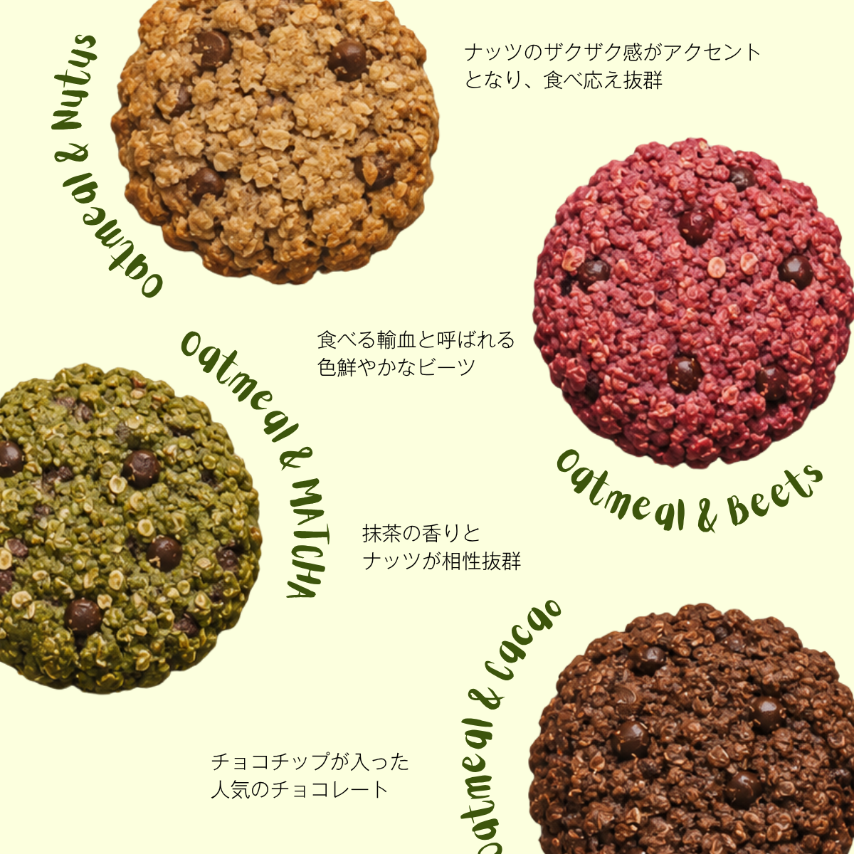 オートミールクッキー＜チョコチップ＆クルミ＞